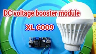 Adjustable Voltage Stepup modulevoltage booster xl6009 review [upl. by Scribner213]