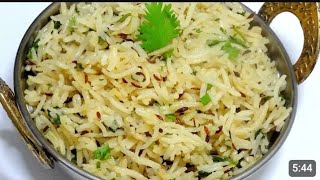 Jeera Rice recipeHow to Make Perfect Jeera RiceFlavoured Cumin RiceEasy Jeera Rice Recipe [upl. by Aronek733]