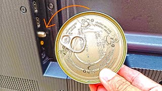 Watch How I made this amazing antenna from a simple tin can and improve your TV signal in minutes [upl. by Bullough784]