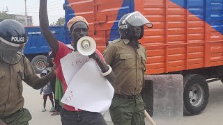 Police arrest three Protesters in Lodwar town [upl. by Wolf104]