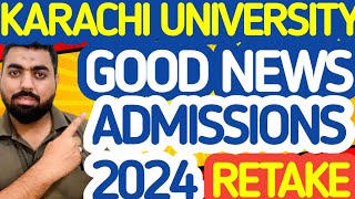 KARACHI UNIVEERSITY ADMISSIONS 2024 karachiuniversity universityofkarachi [upl. by Curhan]