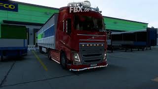 ETS2  MontpellierF Gefco to AjaccioF Wilnet  Volvo FH16 540  curtainsider 23t [upl. by Jovitah]