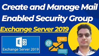 How To Create and Manage Mail Enabled Security Group in Exchange Server 2019  HindiUrdu  EP17 [upl. by Ricki]