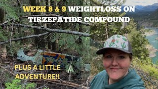 WEEK 8 amp 9 WEIGHT LOSS UPDATE LOW CARB  ZEPBOUNDCOMPOUNDS [upl. by Ahsiekim]