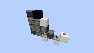 Flush 1wide vertical triple piston extender  Minecraft [upl. by Groscr700]