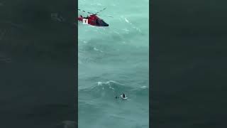 Hurricane Milton man rescued at sea floating on beer cooler shorts [upl. by Yonit784]