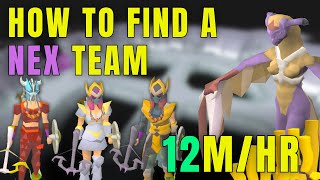 OSRS  How To Find A Nex Team  4 Methods  Best Money Making Boss  FFA  Split [upl. by Uno118]