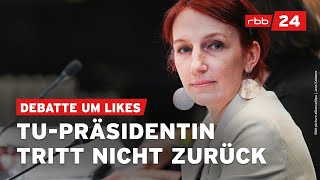 TUPräsidentin Geraldine Rauch lehnt Rücktritt ab [upl. by Anitnatsnoc504]