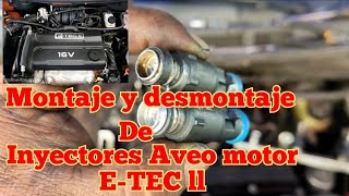 Cambiar inyectores aveo motor ETEC II [upl. by Nath]