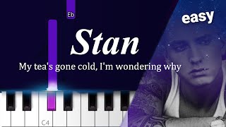 Stan  Eminem ft Dido  quick easy piano tutorial [upl. by Ravilob]