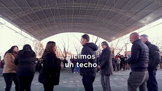 Fernando Gray  Inauguración del techo parabólico de la Escuela Secundaria N° 7 [upl. by Aevin]