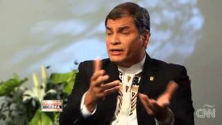 Rafael Correa quotFrente a frentequot con Ana Pastor  Parte 1  CNN en Español [upl. by Teriann]