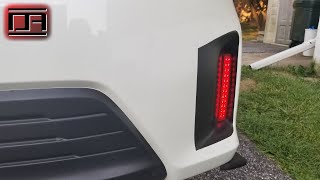 Rear Reflectors with Driving amp Brake Light LEDs Install Scion tC25 [upl. by Assyla]