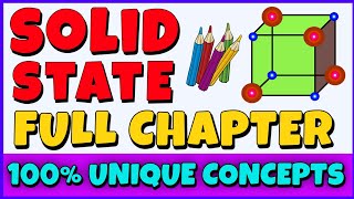 Solid State  Class 12  Full Chapter  One Shot [upl. by Burford]