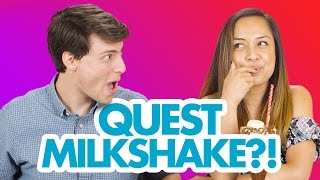 Quest Employees Try Rocky Road Milkshakes  QUIQ BITES [upl. by Waverley]