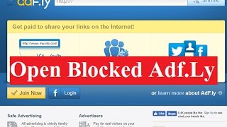 Open Adfly blocked links by ISP Country How to Access India [upl. by Valonia712]