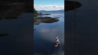 on location for the next transitory aerial mural alaska sailboat fishing sailing travel [upl. by Atnahsal538]