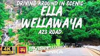 Driving Around the Beautiful Ella Wellawaya A23 Road [upl. by Putnem]