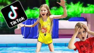 🤩 Melissa face TIKTOK în PISCINĂ 🤽‍♀️ Fail sau Reușit 🫗 [upl. by Alrep]