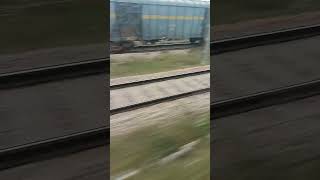 Secunderabad Nizamuddin Duranto 12285 parallel overtaking goods train [upl. by Blackmore967]