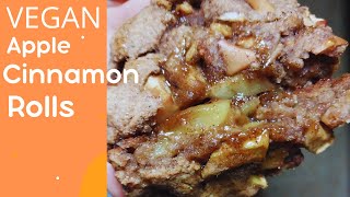 I Made Vegan Cinnamon Rolls with Real Apples [upl. by Mel]