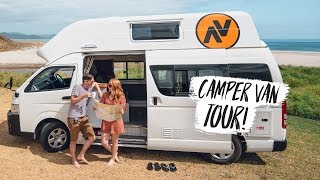 New Zealand CAMPER VAN ROAD TRIP BEGINS 🇳🇿Van Tour  Hot Water Beach [upl. by Odnomyar]