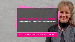 Hoe kun je je goed voorbereiden op een sollicitatiegesprek 5 Tips sollicitatiegesprek [upl. by Atsira858]