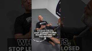 White belts stop learning closed guard first and do THIS instead jiujitsu jiujitsutips [upl. by Fusuy]