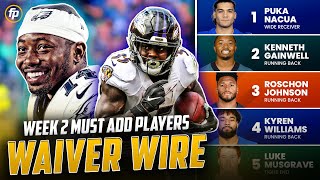 Week 2 Waiver Wire Pickups  MustHave Players to Add to Your Roster 2023 Fantasy Football [upl. by Bassett]