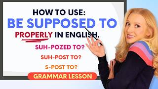 How to use quotBE SUPPOSED TOquot properly in English  Formation Pronunciation and Usage [upl. by Gran]