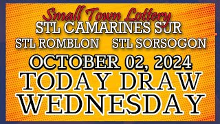 STL CAMARINES STL ROMBLON  STL SORSOGON RESULT TODAY DRAW OCTOBER 02 2024 [upl. by Scottie347]