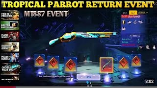 Tropical Parrot Return Event 🤯🥳  Tropical Parrot Return Confirm Date  Tropical M1887 Return FF [upl. by Namielus63]