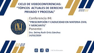 CICLO DE VIDEOCONFERENCIAS TÓPICOS ACTUALES DE DERECHO PRIVADO Y PROCESAL [upl. by Htur]