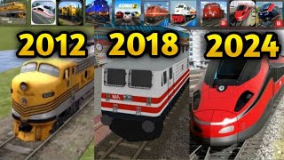 Evolution of AndroidIOS Train Simulator Games [upl. by Dor447]