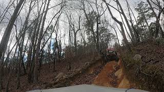 Choccolocco Mountain Off Road Park Backside bypass trail POV January 2024 [upl. by Nevek]