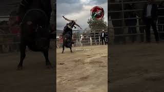 Coyotito de Morelia vs toro el trompo de rancho el aguaje rodeo ranchoelaguaje jaripeolife toro [upl. by Siderf]