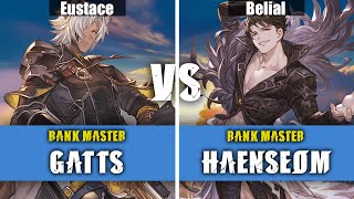 Gatts Eustace Vs Haenseom Belial  Granblue Fantasy Versus Rising High Level Replay [upl. by Fenella142]