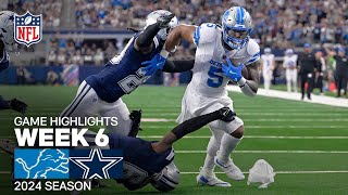 Detroit Lions vs Dallas Cowboys  2024 Week 6 Game Highlights [upl. by Ivie441]