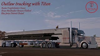 Outlaw trucking with Titan If the feds come Im doing the dash [upl. by Skipp]