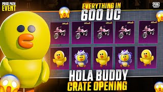 😱EVERYTHING IN 600 UC HOLA BUDDY CRATE OPENING [upl. by Birdella]