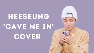 HEESEUNG CAVE ME IN COVER ON VLIVE SNIPPET [upl. by Yotal]