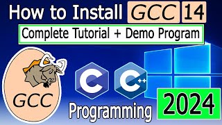 How to install gccwin64 on Windows 1011 2024 Update Latest 14 GCC Compiler [upl. by Hnaht]