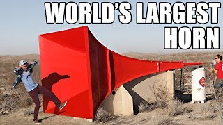 Worlds Largest Horn Shatters Glass [upl. by Luckett]