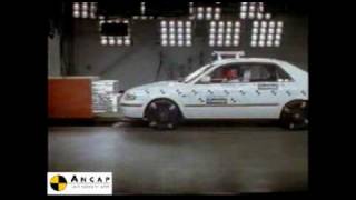 Mazda 626 1997 ANCAP Crash Test 3 stars [upl. by Belmonte166]