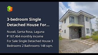 3bedroom Single Detached House For Sale in Nuvali Santa Rosa Laguna [upl. by Sanborn617]