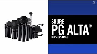 Shure PG ALTA wired microphones [upl. by Etti]