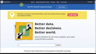 US IRS Form 990 Nonprofits Guidestar Search [upl. by Hollingsworth]