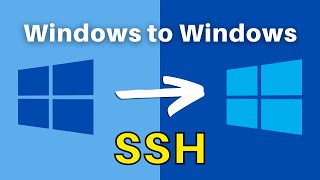 How to SSH into Windows from Windows and copy files remotely [upl. by Leake778]