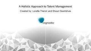 A holistic approach to talent management [upl. by Michelsen796]