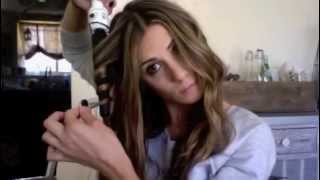 Beachy Wave Hair Tutorial With a Curling Wand [upl. by Jenni]